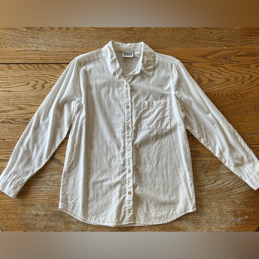 Chico's | White Button Down Shirt - Picture 1 of 8